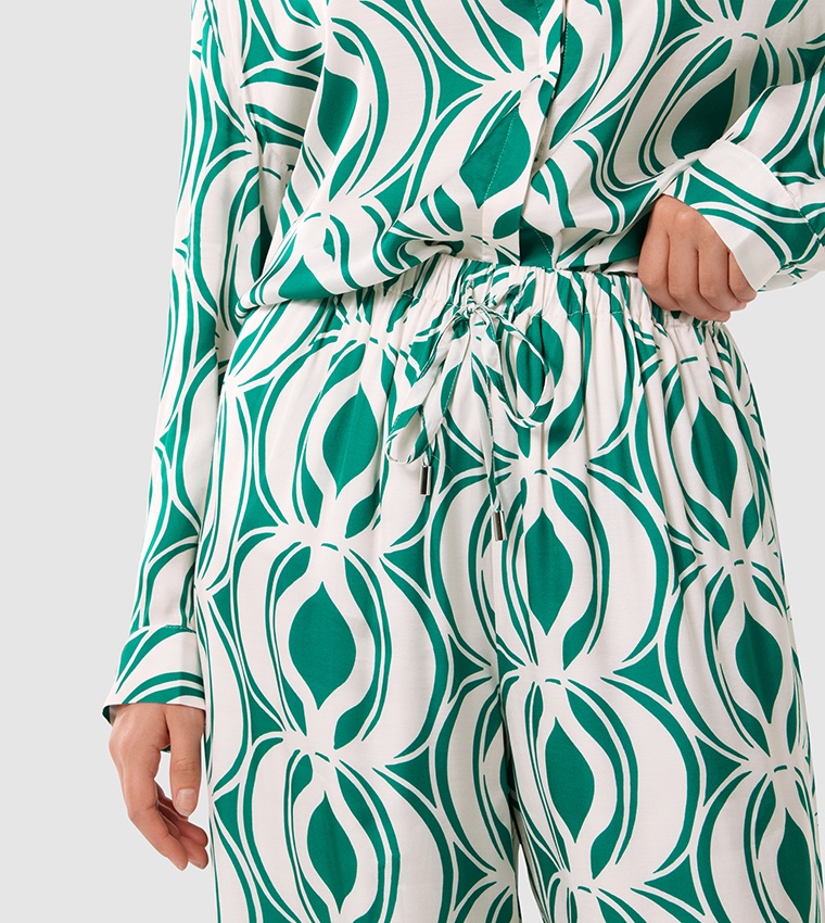SERENA Printed Wide Leg Pants
