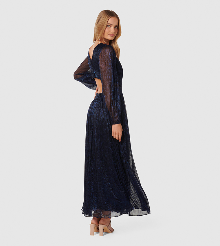 forever new glitter dress Sequined Beaded Maxi Dress PETAL PINK / L