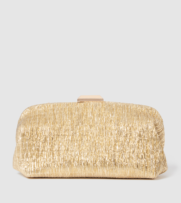 PEONY Plisse Clutch