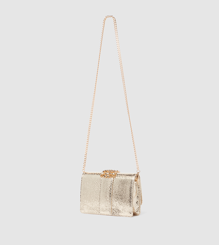 LUCILLE Crystal Signature Clutch