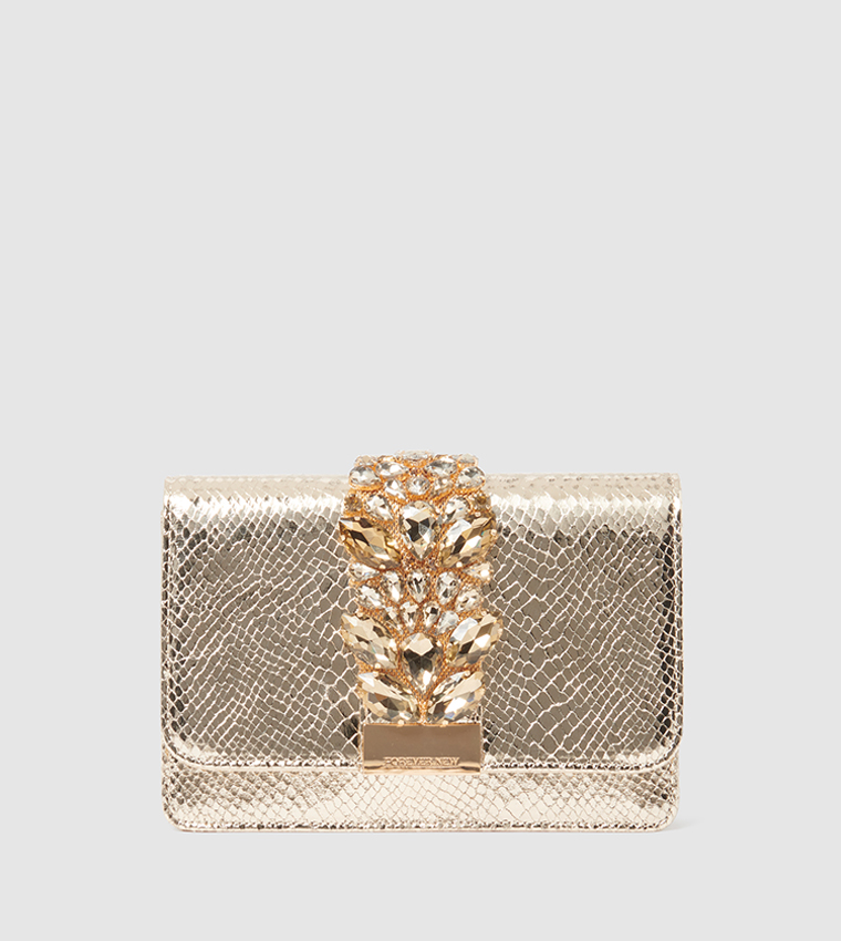 LUCILLE Crystal Signature Clutch
