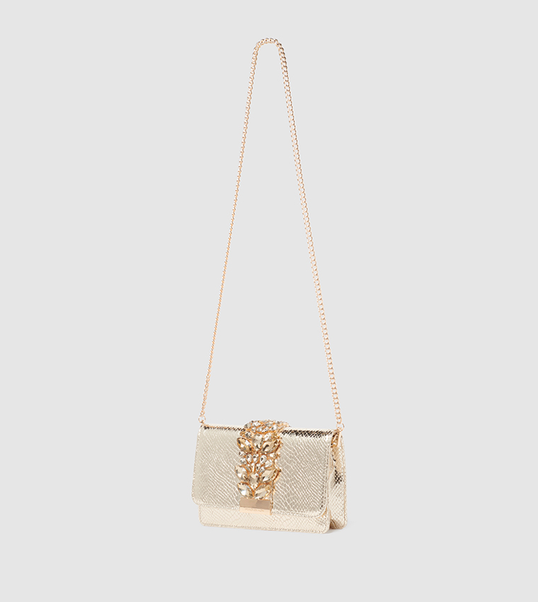 LUCILLE Crystal Signature Clutch