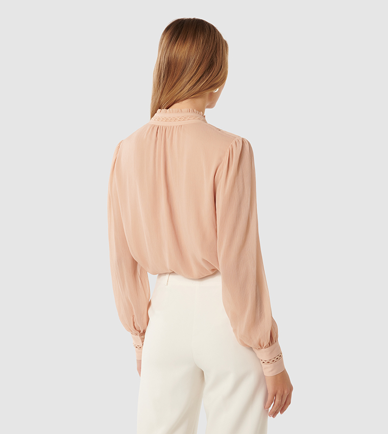 TAFFY Long Sleeves Trim Insert Top