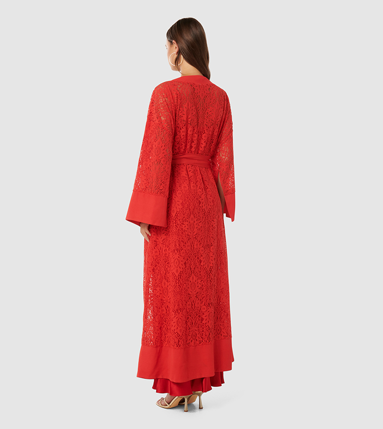 ESTHER Lace Kimono with Inner Dress