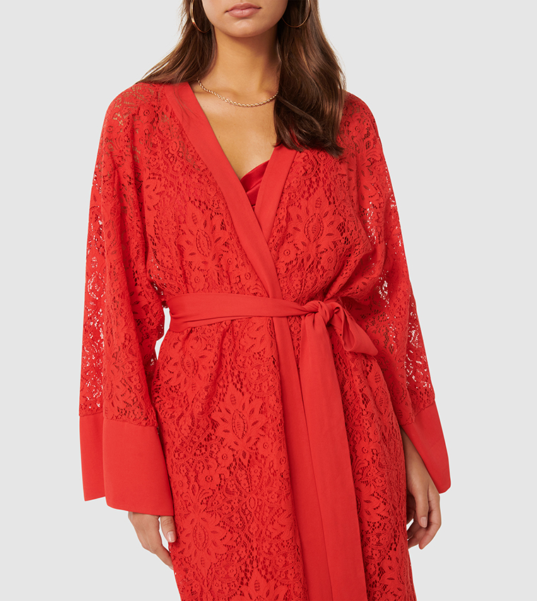 ESTHER Lace Kimono with Inner Dress