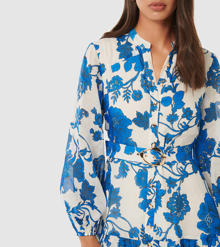 AURORA Floral Print Skater Dress