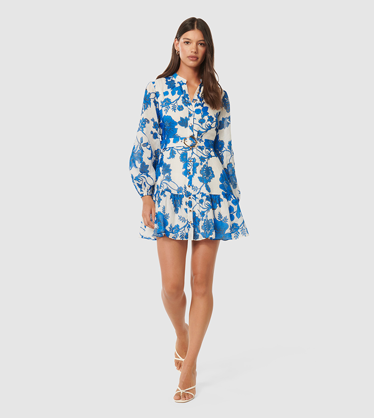 AURORA Floral Print Skater Dress