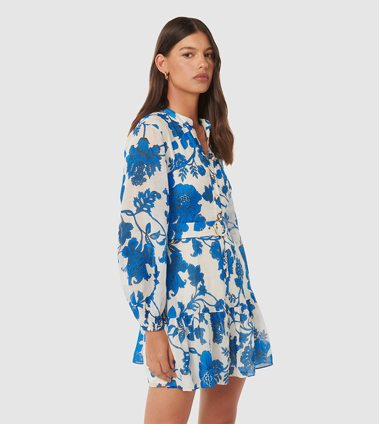 AURORA Floral Print Skater Dress