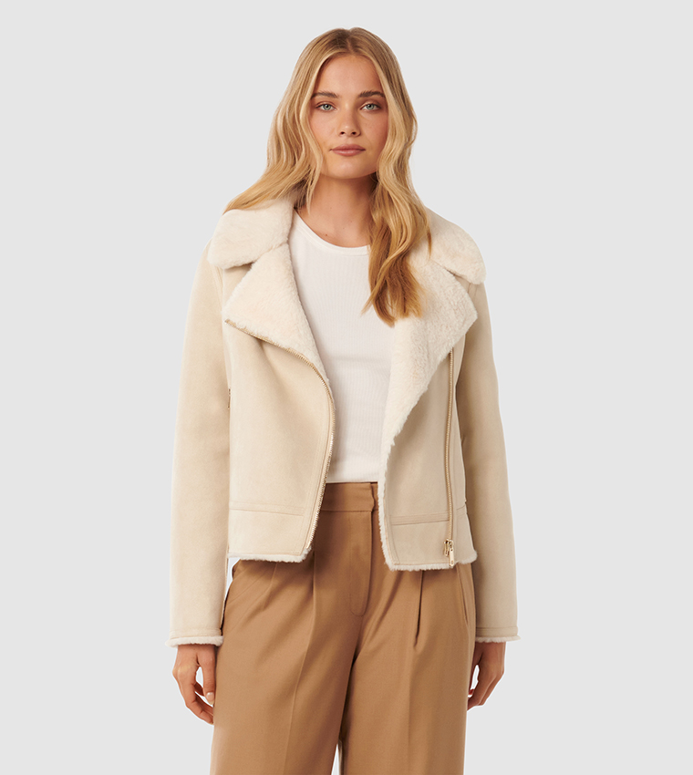 MONTANA Faux Fur Aviator Jacket