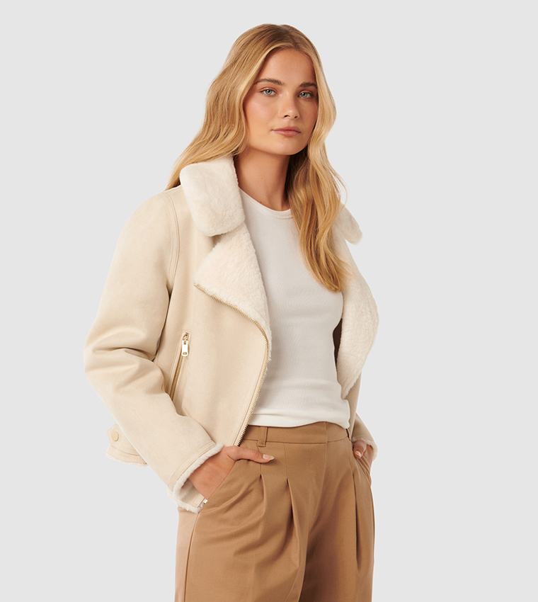 MONTANA Faux Fur Aviator Jacket