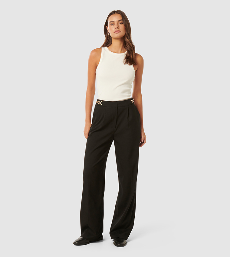 REMI Solid Relaxed Fit Pants