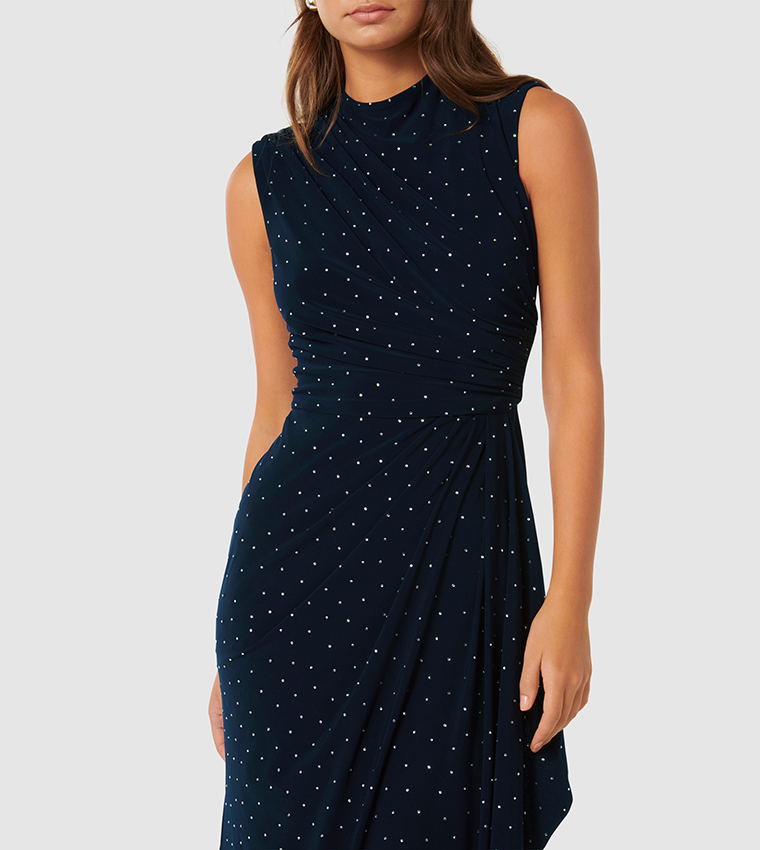 NAOMI Polka Dots Maxi Dress