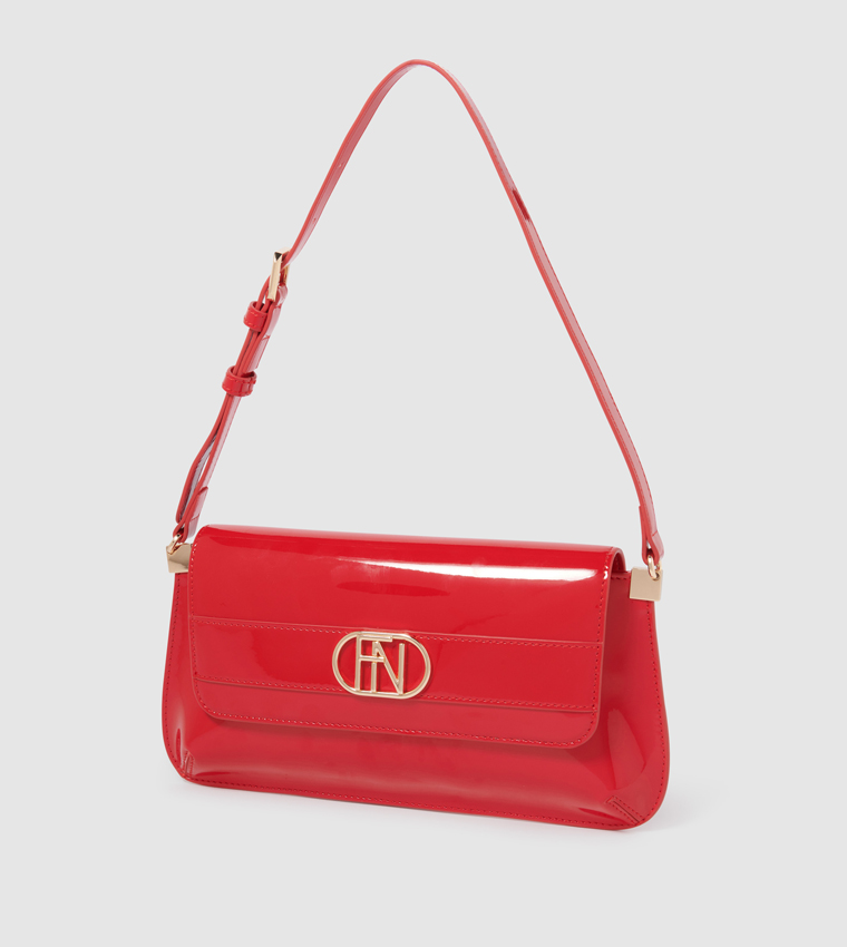 SHILOH Glossy Shoulder Bag