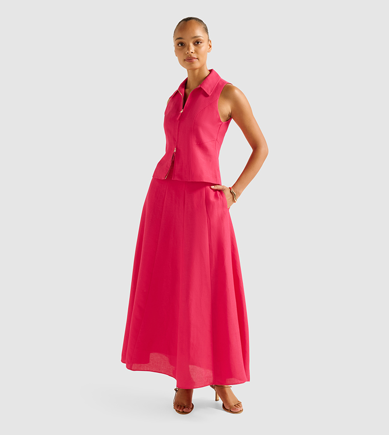 GEORGINA Godet Maxi Skirt