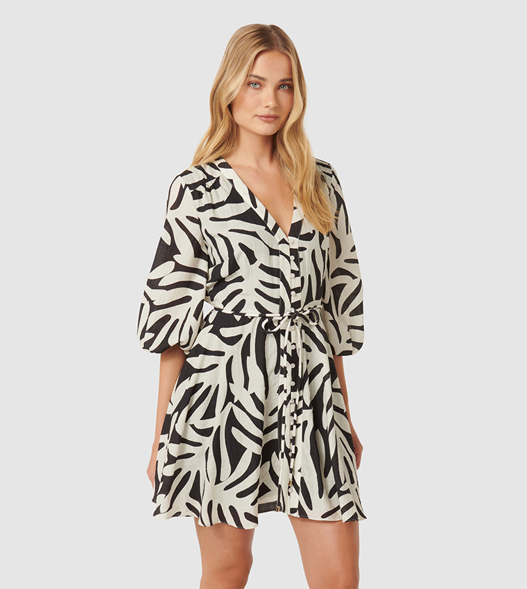 ALICIA Patterned Mini Dress