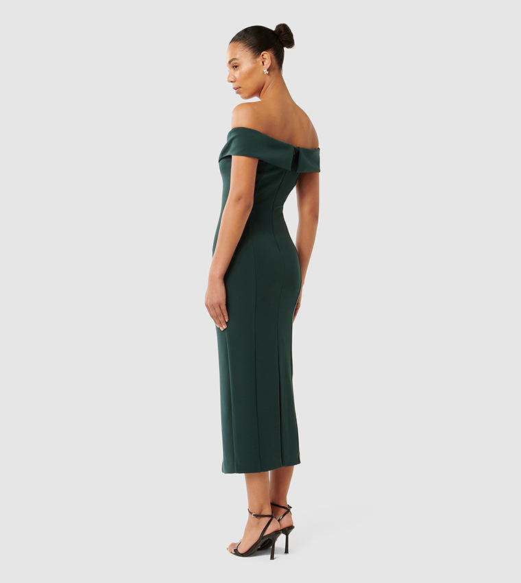RENATA Off Shoulder Midi Dress