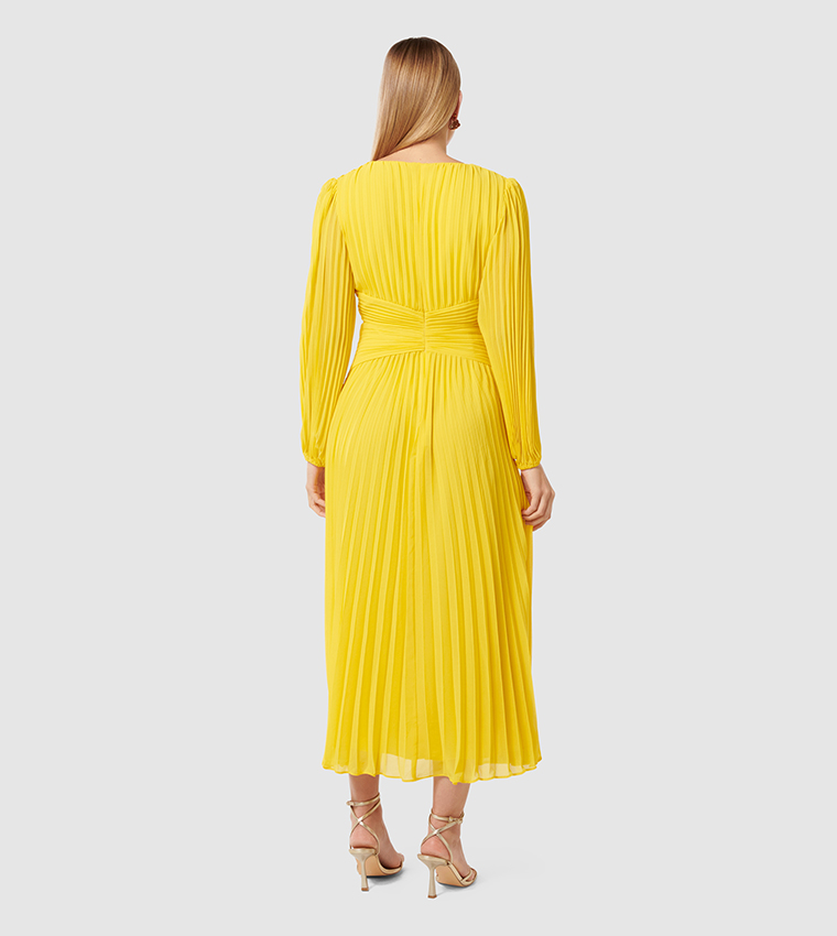 JOCELYN Accordion Pleated Midi Dress