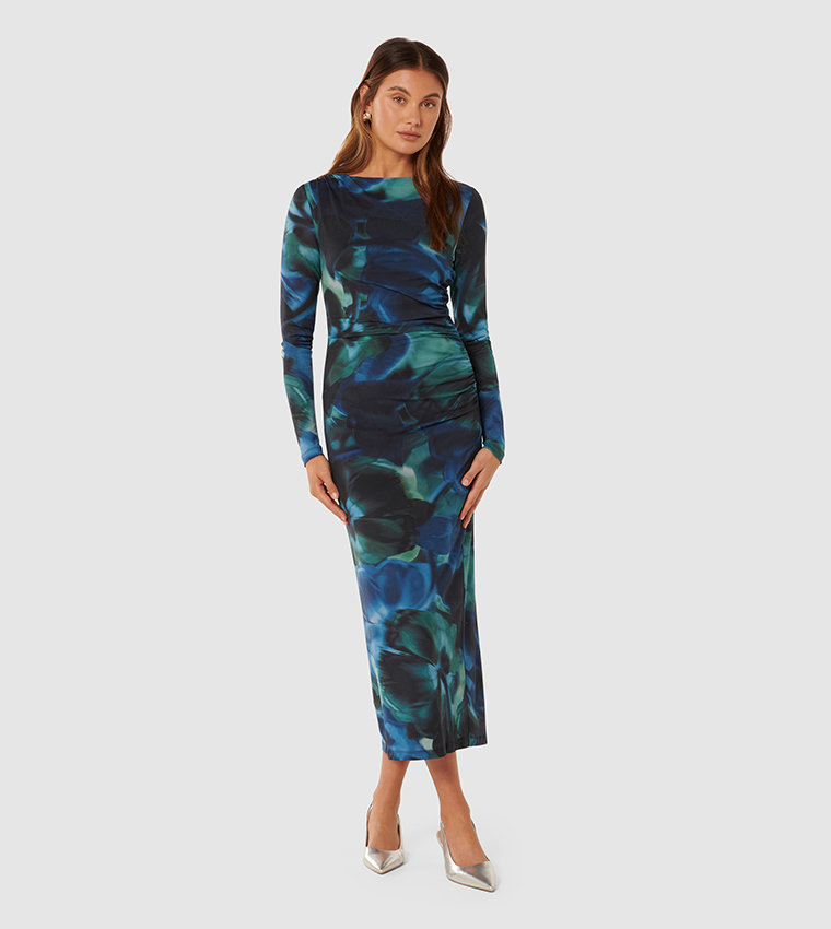 green midi strapless dress Milla Women's Strapless Puffy Midi Tulle Dress
