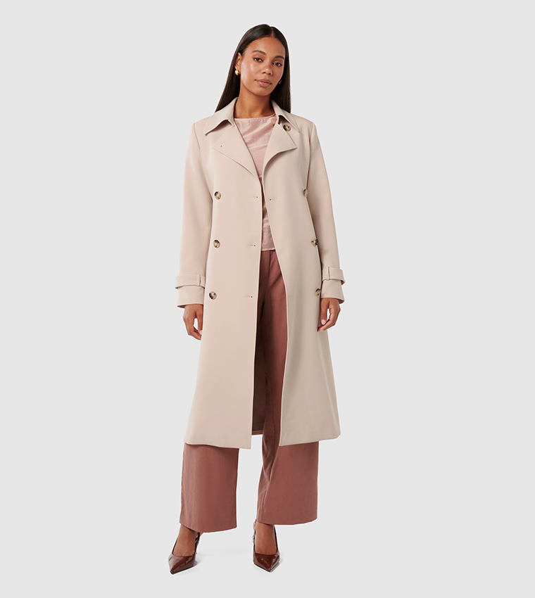LEANNE Crepe Trench Coat