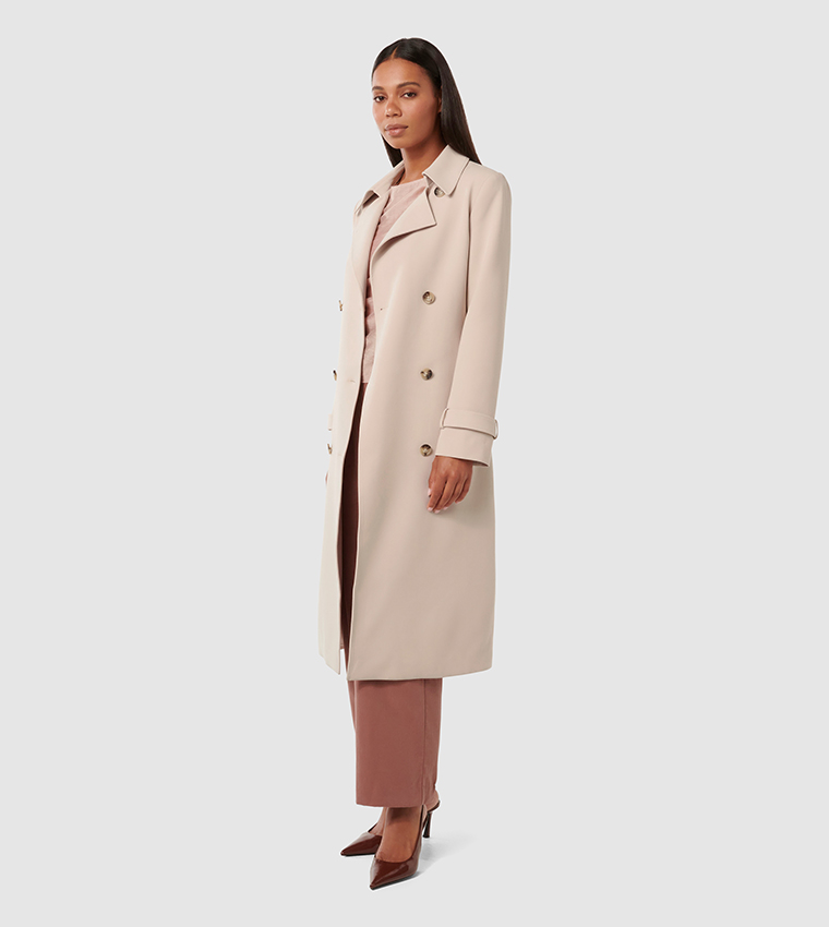 LEANNE Crepe Trench Coat