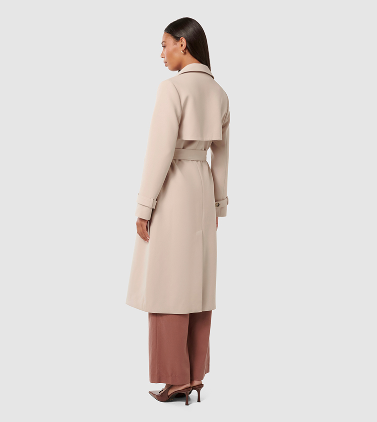 LEANNE Crepe Trench Coat