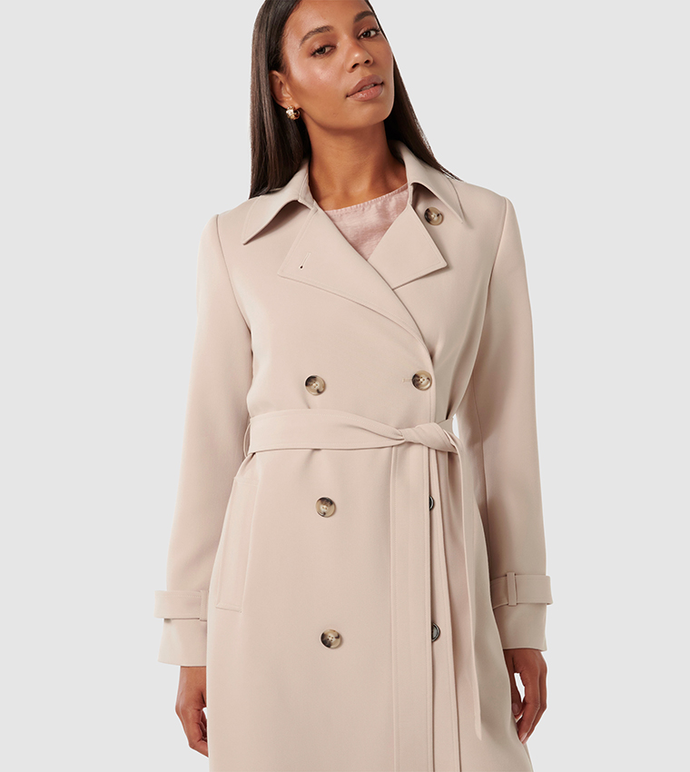 LEANNE Crepe Trench Coat