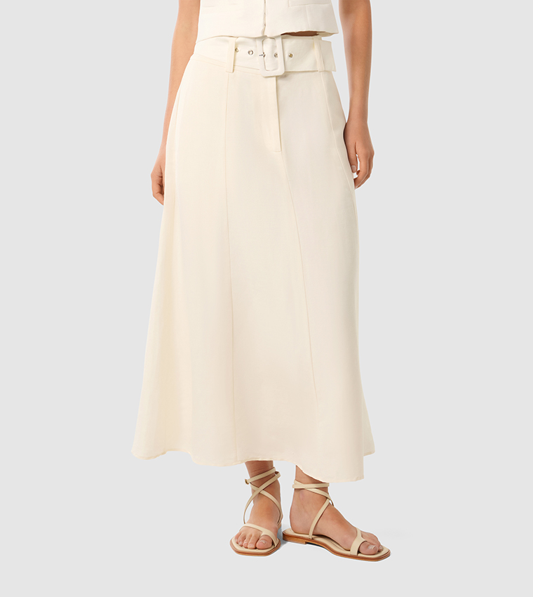 BROOKLYN Belted Maxi Skirt