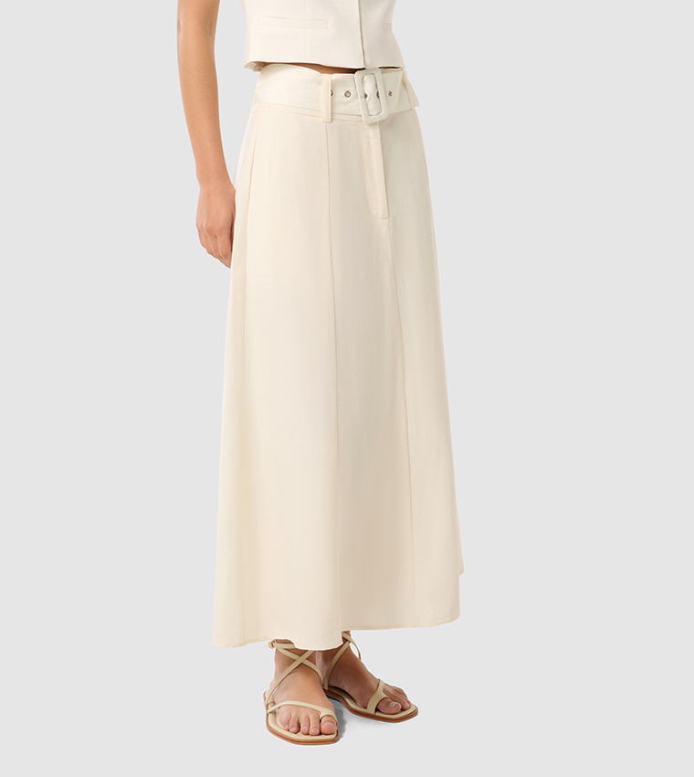 BROOKLYN Belted Maxi Skirt