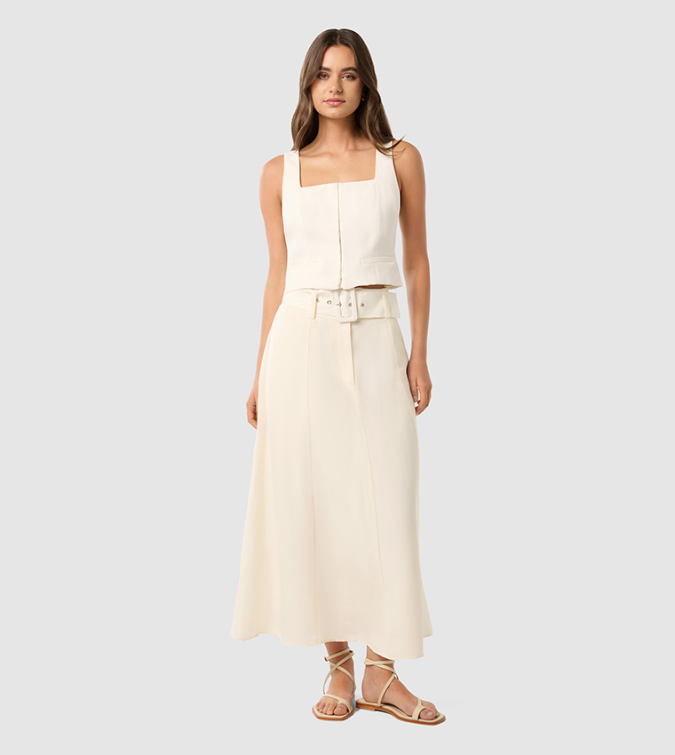 BROOKLYN Belted Maxi Skirt
