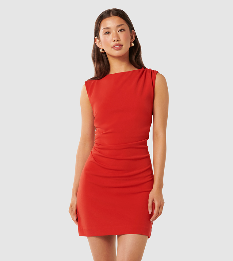 KAYLA Ruched Mini Dress
