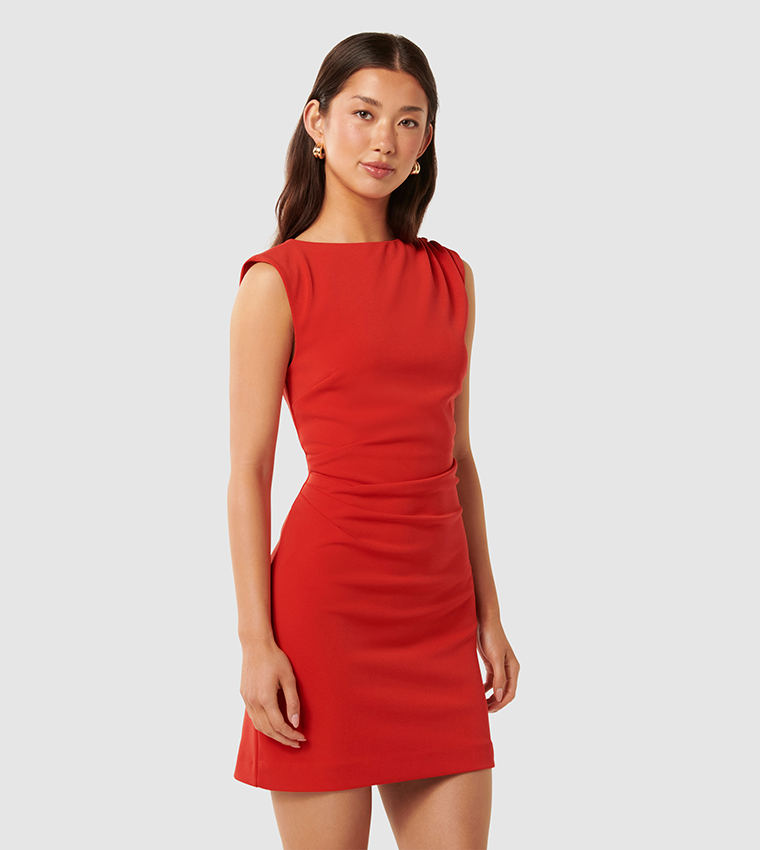 KAYLA Ruched Mini Dress