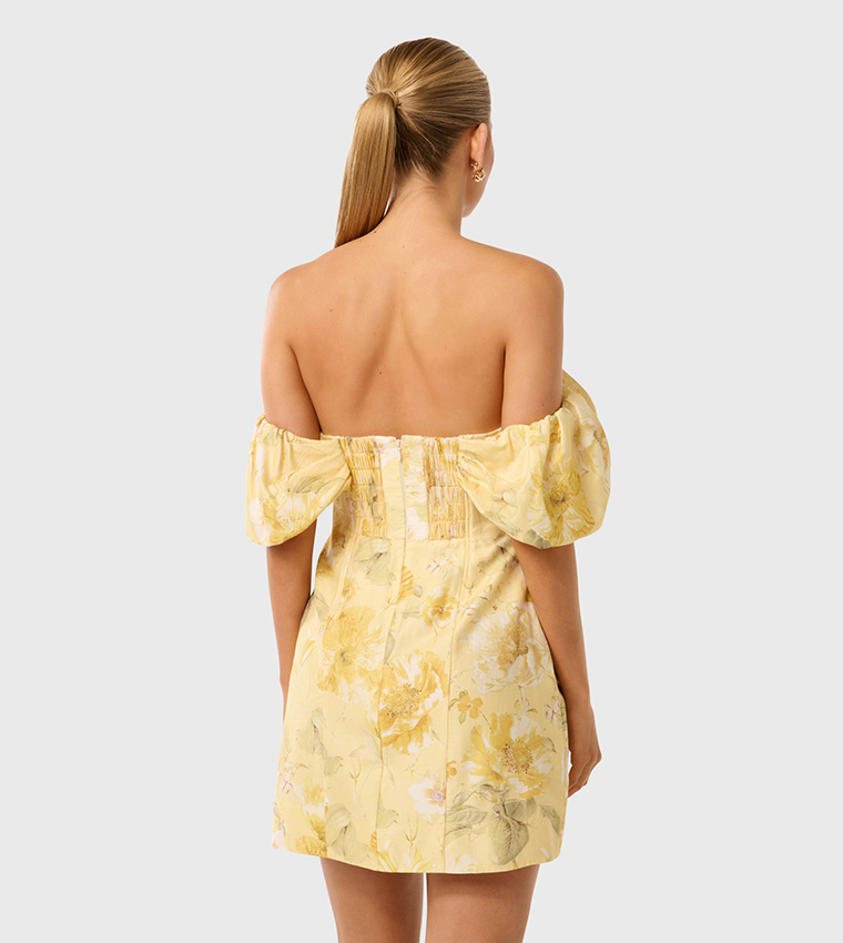JACQUIE Off Shoulder Mini Dress