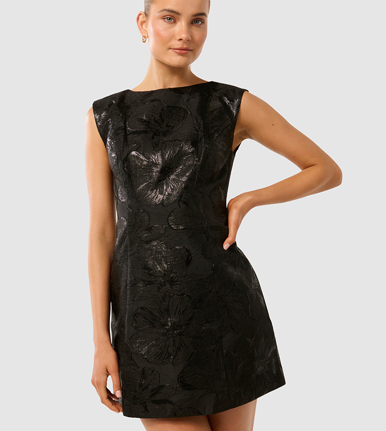 EVAN Jacquard Mini Dress