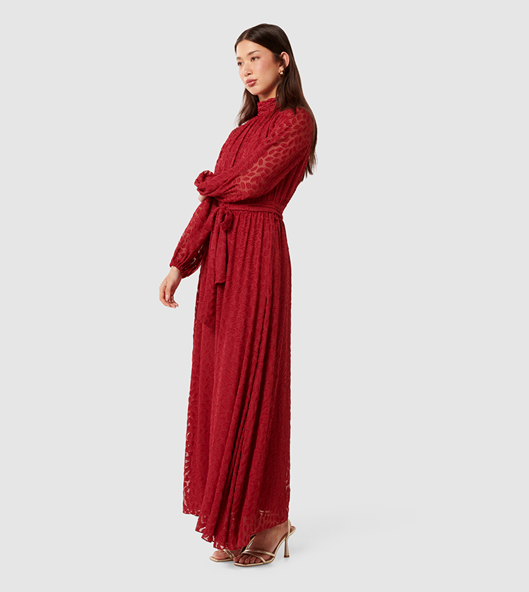 NARELLE Balloon Sleeves Maxi Dress