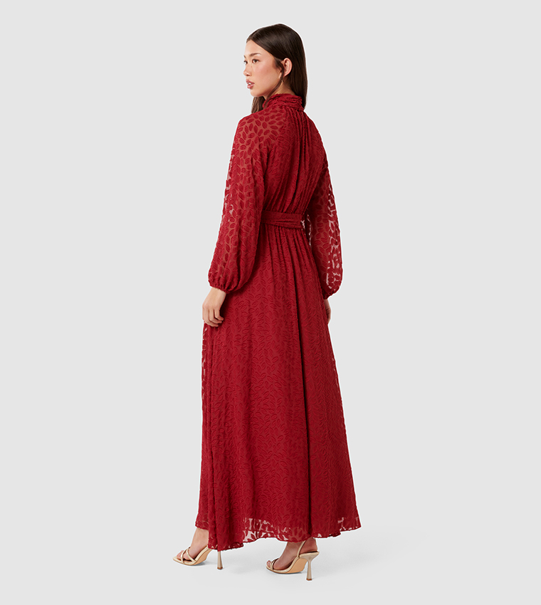 NARELLE Balloon Sleeves Maxi Dress