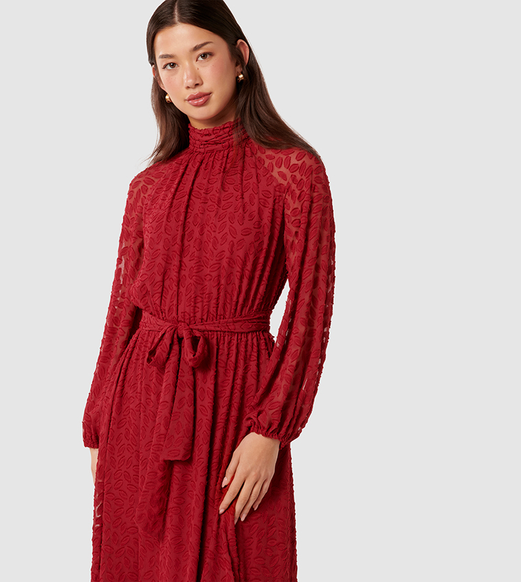 NARELLE Balloon Sleeves Maxi Dress