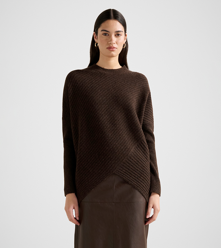 MAYA Cocoon High Neck Sweater