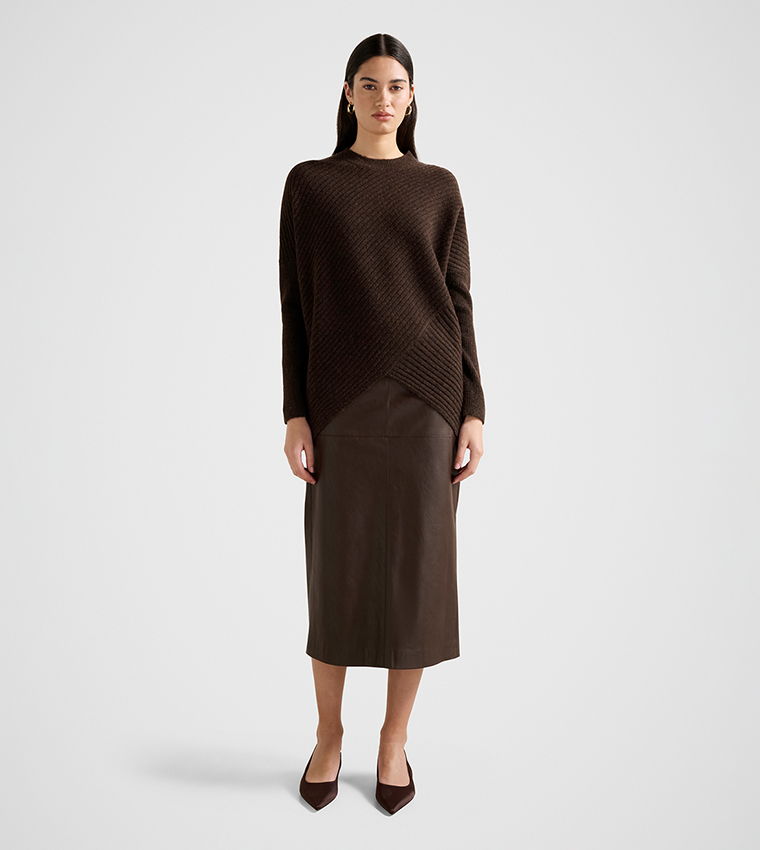 MAYA Cocoon High Neck Sweater