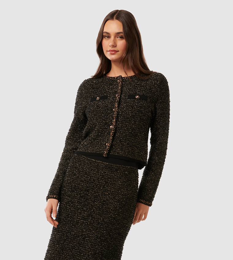 ANAIS Tweed Co-Ord Cardigan