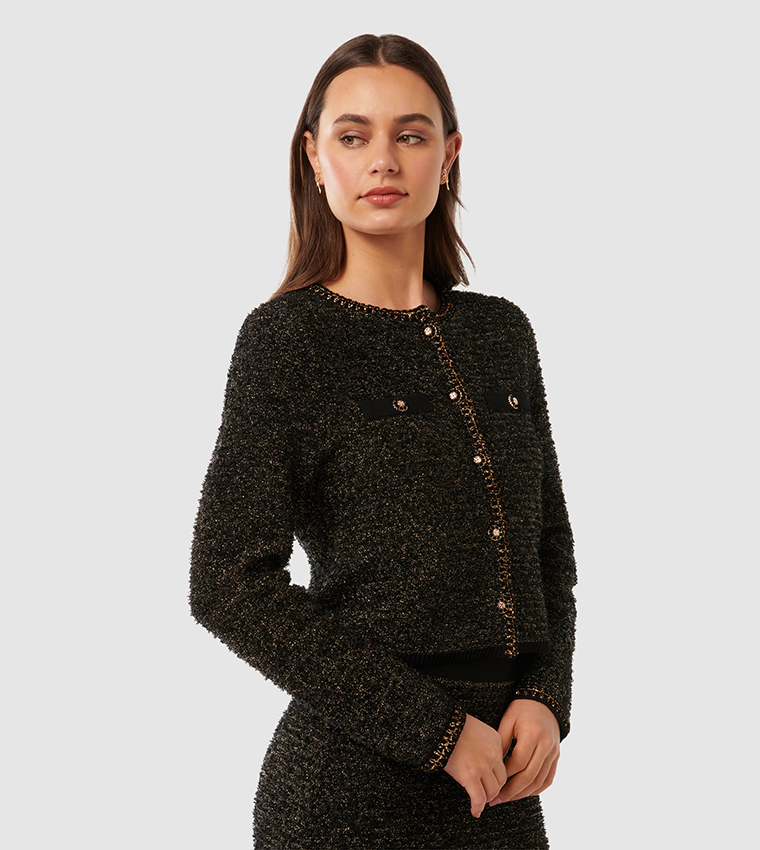 ANAIS Tweed Co-Ord Cardigan