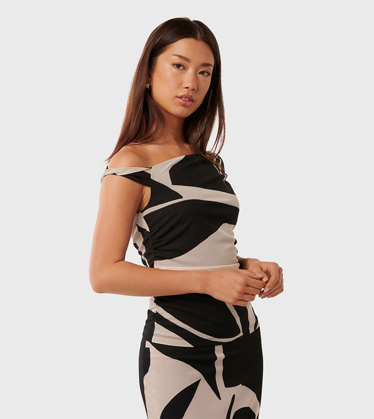 MIA Mesh Twist Side Top