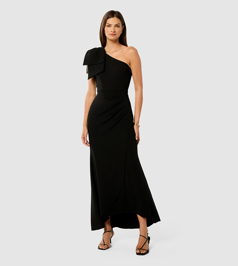 LISA One Shoulder Bow Detail Dress