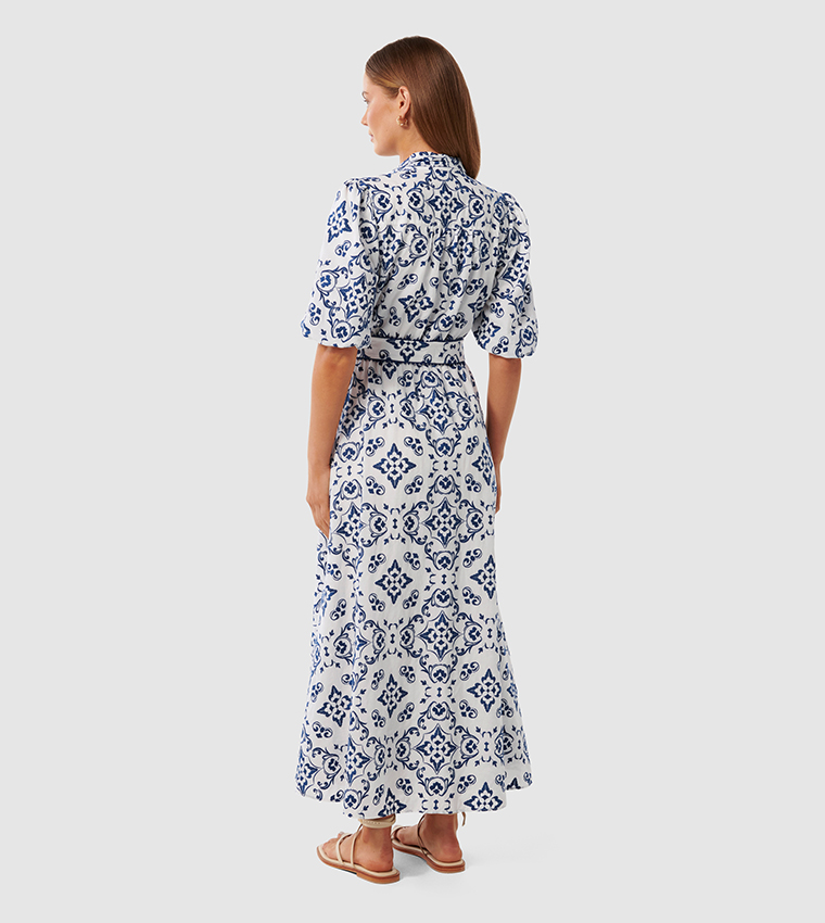 RHIANNON Embroidered Midi Dress