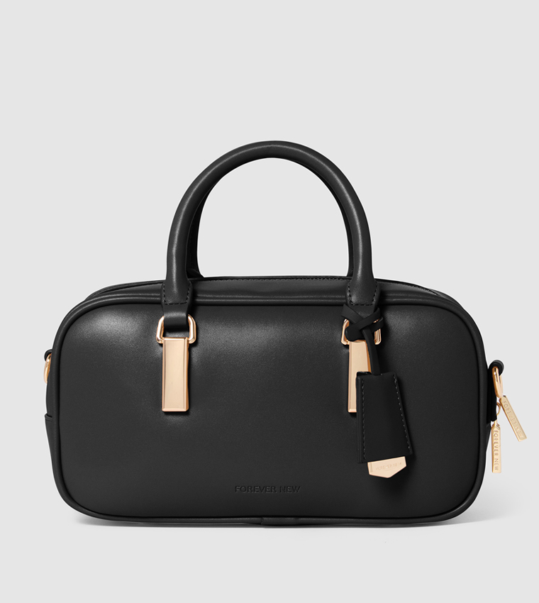 TERRI Metal Trim Barrel Bag