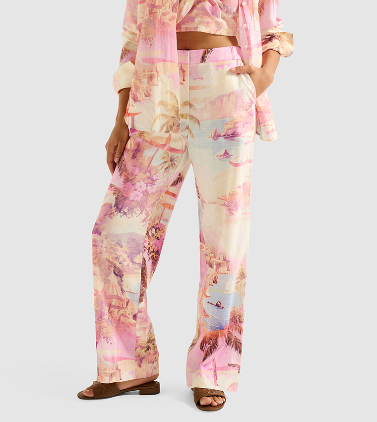 MILEY Linen Wide Leg Pants