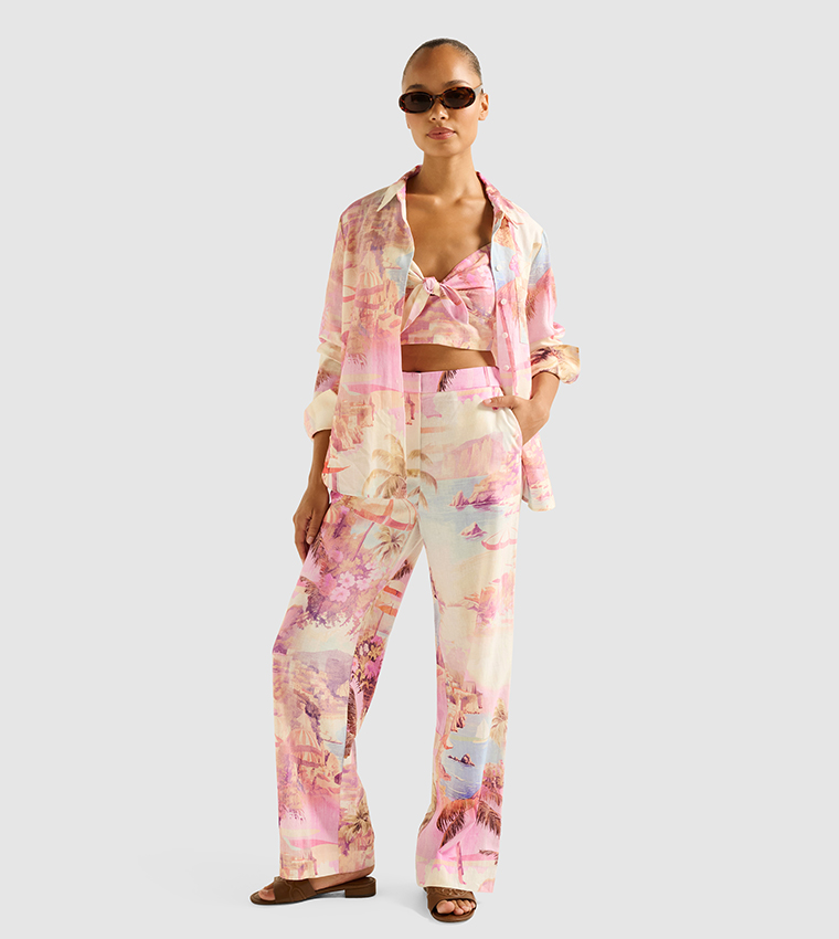 MILEY Linen Wide Leg Pants