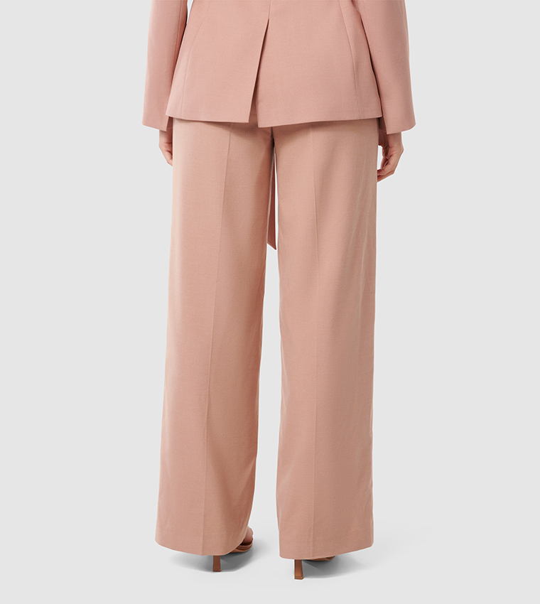 IRIS Solid Straight Fit Trousers