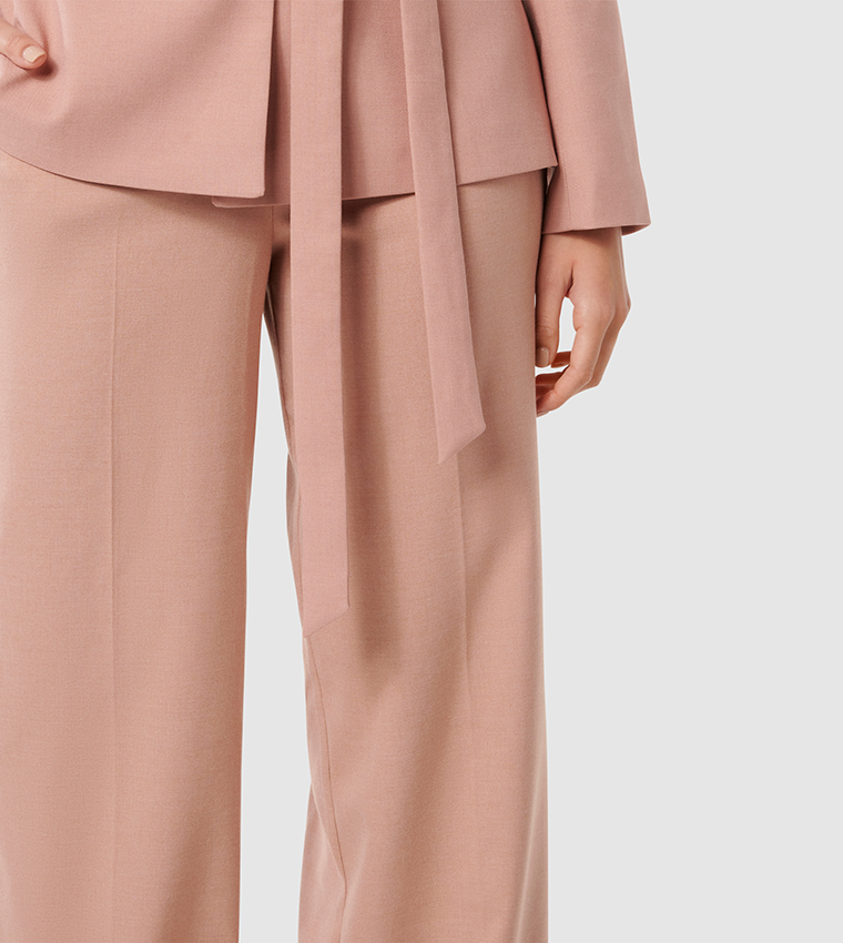 IRIS Solid Straight Fit Trousers