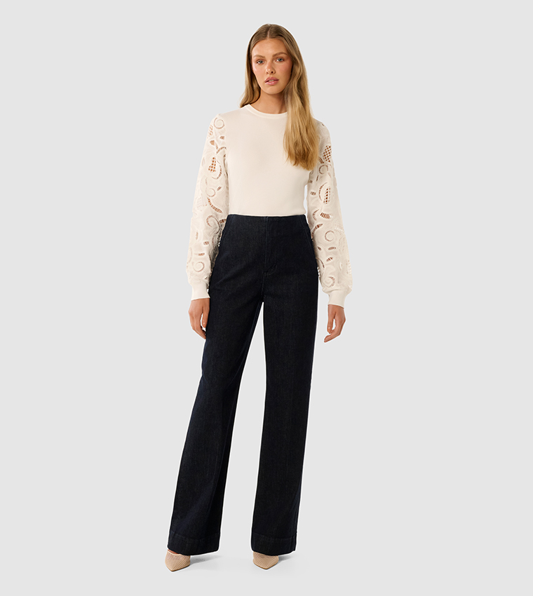 CHARLIE Lace Long Sleeves Top