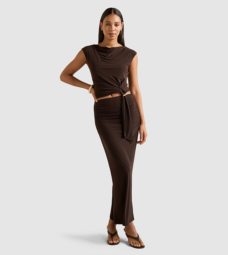 JAZELLE Jersey Maxi Skirt